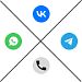Виджет для мессенджеров: MAX, Telegram, WhatsApp, VK