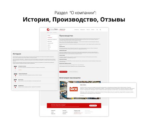Адаптивный сайт производственной фирмы АСПФ 3.0