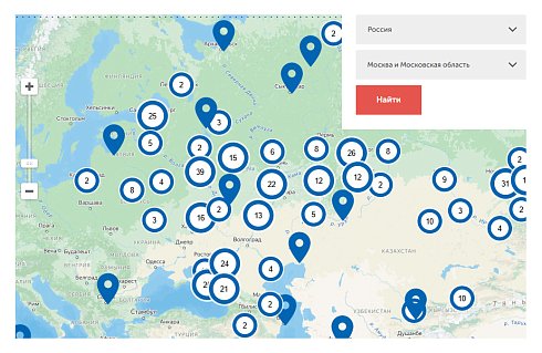 whatAsoft: Яндекс.карта объектов инфоблока Big Data