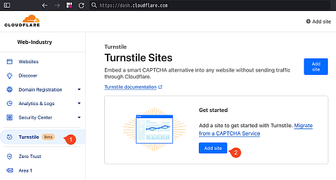 Cloudflare CAPTCHA − Защита сайта от спама и ботов (Капча)