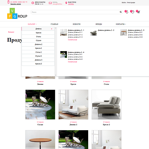 Pvgroup.Furniture - Интернет магазин мебели. Начиная со Старта с конструктором дизайна - №60150