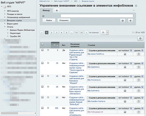 SEO - монитор качества + Инструменты оптимизации