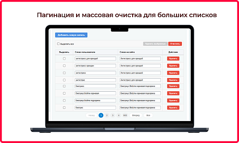 Bquadro: Словарь синонимов для поиска