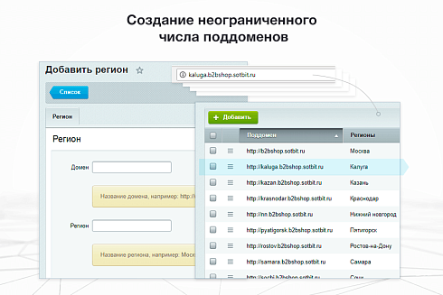 Сотбит: Мультирегиональность