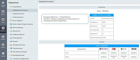 Stream Telecom: СМС, Viber, VK рассылки для бизнеса