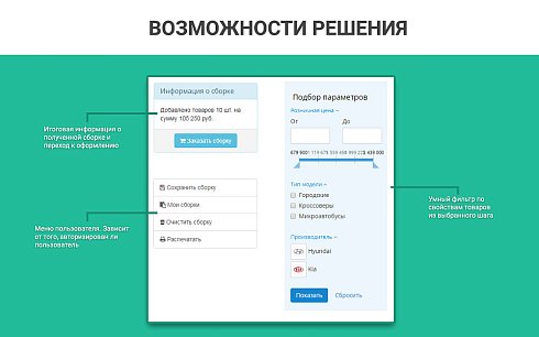 Конфигуратор платформ, товаров и услуг, комплектов: ПК, серверы. Пошаговая и одностраничная сборка