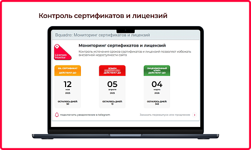 Bquadro: Мониторинг сайта с ИИ (полезные гаджеты)