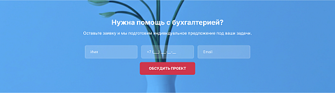 БухПрофи - Лендинг. Бухгалтерскиe услуги.