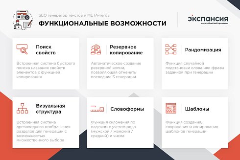 Профессиональный SEO генератор текстов и META-тегов для категорий и товаров интернет-магазина