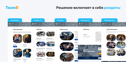 Team-B — Сайт промышленность, индустрия, производство, машиностроение