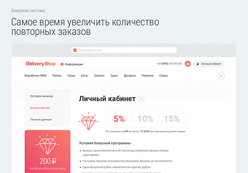 Delivery Shop. Доставка суши.