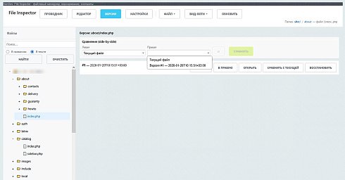 SenDev: File Inspector - файловый менеджер, версирование, снэпшоты