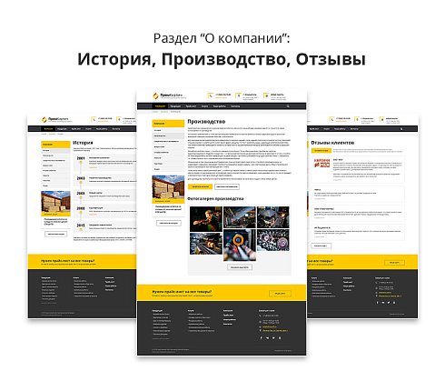 Адаптивный сайт производственной фирмы АСПФ 2.0