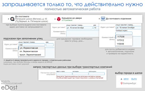 Улучшенный выбор местоположений