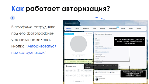 АйтиНебо: Авторизация под сотрудником