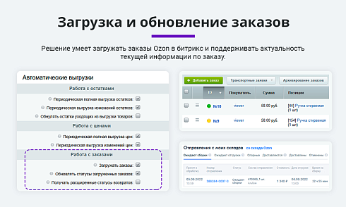 Интеграция с Ozon (Озон) по API. Цены, остатки, заказы, статусы, акты