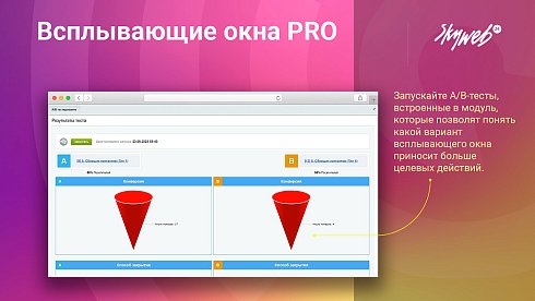 Всплывающие окна PRO. Гибкие условия показа рекламы и акций, 12 типов баннеров, 30+ готовых шаблонов